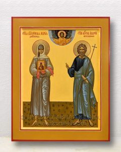 Икона «Мария Дивеевская и Андрей Первозванный» Оренбург